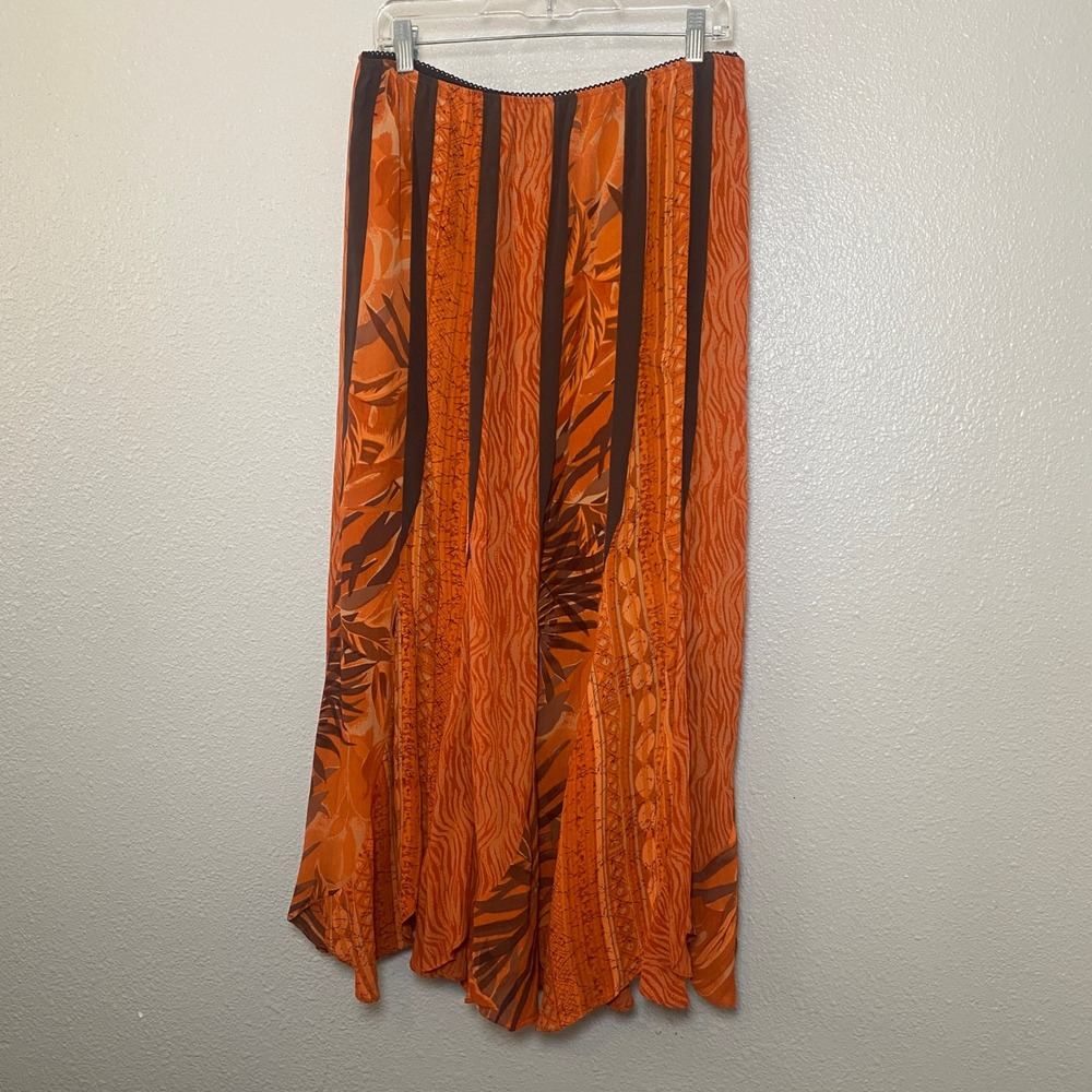 Y2K Midi Skirt Large Vintage Bohemian Boho Autumn Fall Fairycore Festival Hippie